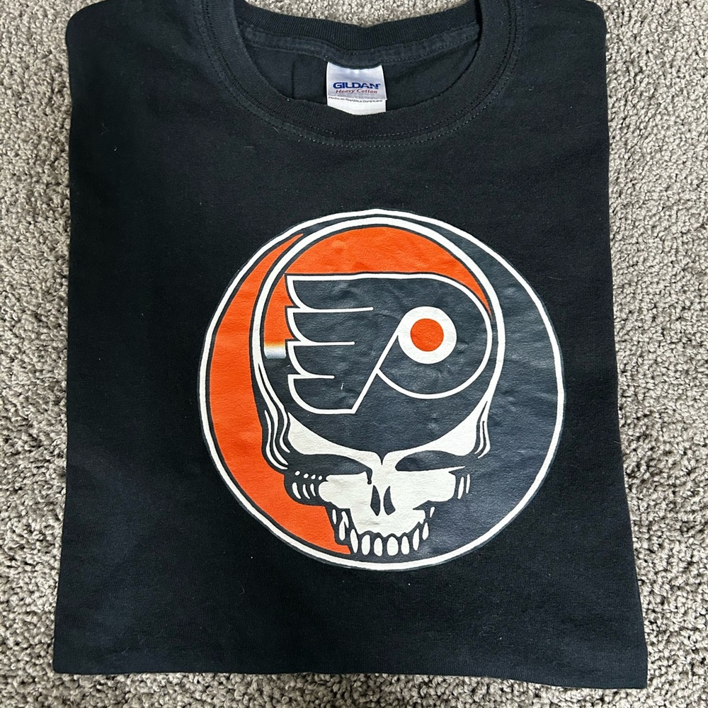 RARE & VINTAGE 90s Philadelphia Flyers x Grateful Dead collab shirt